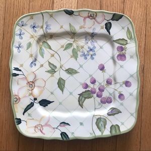 Tracey porter hand painted serving tray cake plate